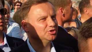 Prezydent Andrzej Duda na koncercie quotNiech żyje Polskaquot  16082015 Warszawa  3 2 [upl. by Eus]