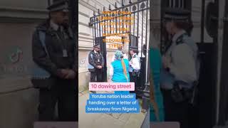 IGBOHO OOSA SUMMIT YORUBA NATION LETTER TO UK PRIME MINISTER AT 10 DOWNING STREET london igboho [upl. by Napra]