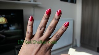 DIY gelshellac nails with extensions [upl. by Aikyn]