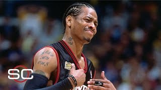 Allen Iverson steps over Tyronn Lue spoils Lakers perfect postseason  ESPN Archives [upl. by Sorenson609]