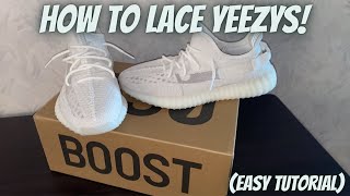 HOW TO LACE YEEZYS [upl. by Nnednarb]