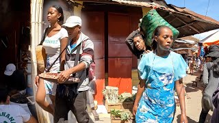 Real Life Madagascar  Massive Analakely Market in Antananarivo [upl. by Letnahs]