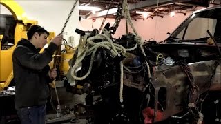 1983 Ford Ranger 50 v8 Swap Episode 2 quotPulling The 28l Motor Out The Rangerquot [upl. by Ardle786]