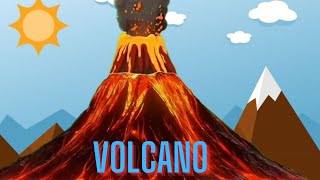 VolcanoVolcanic eruptionTypes of volcanoes Educational video for kidsLearn Geography [upl. by Giuditta]