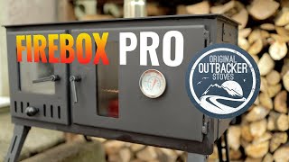 Outbacker Firebox Pro Eco Burn Range Oven Stove  review and cooking a whole chicken from scratch [upl. by Joleen]