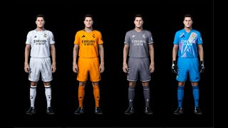 REAL MADRID KITS 20242025 PES 2021 SMOKEPATCH SIDER or CPK [upl. by Jeff993]