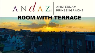 ROOM WITH TERRACE  ANDAZ HOTEL  AMSTERDAM PRINSENGRACHT  HYATT HOTELS [upl. by Violetta]