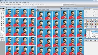 How to create Stamp Size Photo with Adobe Photoshop tutorial [upl. by Leafar328]