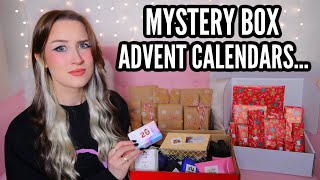 I Bought MYSTERY BOX ADVENT CALENDARS From Etsy [upl. by Shelby]