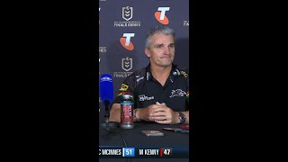 Cleary goes OFF over controversial obstruction call 9WWOS NRL NRLFinals [upl. by Nehgam]