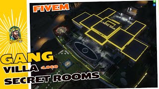 Vinewood Gang Villa  Secret Rooms GANG LOGO  Fivem MLOCustom Fivem Villa [upl. by Worlock]