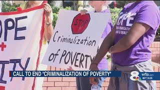 Tampa Bay faith leaders call to end the criminalization of poverty [upl. by Olnay410]