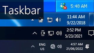 Windows Taskbar Evolution 19932022 [upl. by Pennington]