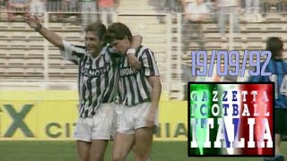 Juventus v Atalanta ALL the Goals 19th Sept 1992 FULL Highlights  Gazzetta Football Italia Rewind [upl. by Suivatra]