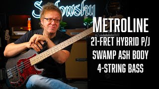 The SADOWSKY MetroLine 21Fret Hybrid PJ Bass  4String  Demo w Lars Lehmann [upl. by Marpet]