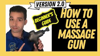 How to use a massage gun for beginners guide  Massage gun how to use Tutorial [upl. by Urdna]