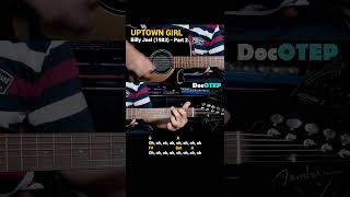 Uptown Girl  Billy Joel 1983 Easy Guitar Chords Tutorial with Lyrics Part 2 SHORTS REELS [upl. by Melesa]