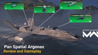 New T3 Fastest Ship Pan Spatial Argonas  Full Review  Modern Warships [upl. by Duomham807]