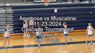 112324 Anamosa Girls Basketball vs Muscatine  6th Grade [upl. by Minetta]