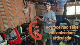 vulcanizadora articulada para pneu de automóveis da marca viluz [upl. by Eetnod]