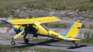 PZL104 WILGA 35 Taxiing Takeoff and Touch and Gos CSU3 [upl. by Onit34]