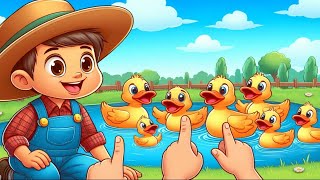 Ducks in the pondPreschool learning videospreschool activitiesRhymes for babiesRhymes in English [upl. by Puri]