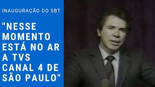 Silvio Santos na inauguração do SBT  1981 [upl. by Ariaes]