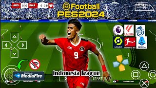 PES 2024 PPSSPP Indonesian league 🥶🥶🥶 [upl. by Jammie]