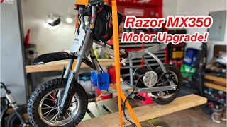 Another project  Razor Mx350  Motor Upgrade  Electric Pit Bike  Hawaii [upl. by Kalb]