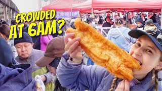 Morning market breakfast HAUL ft worlds biggest youtiao [upl. by Idham]