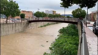 El río Girona a su paso por El Verger después de la lluvia del 13 de noviembre 2024 [upl. by Harvard694]