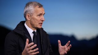 Davos 2024 Stoltenberg on Ukraine Trump Threats to Exit NATO [upl. by Nnylg73]