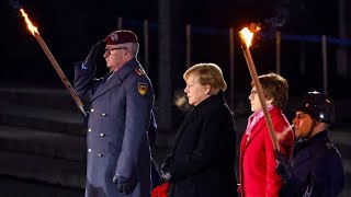 quotDeutschlandliedquot  Farawell Honors of Angela Merkel as Chancellor of Germany in Berlin 2021 [upl. by Chernow]