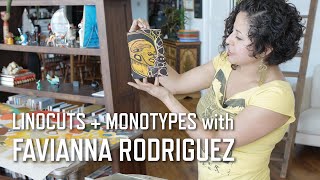 Linocuts  Monotypes with Favianna Rodriguez  KQED Arts [upl. by Claudia292]