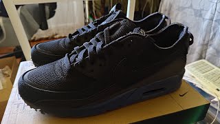 Nike Air Max Terrascape 90 blackblue unboxing [upl. by Michigan]