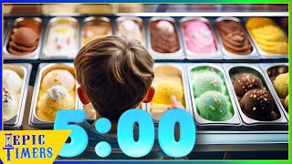 5 Minute Ice Cream Timer with Music [upl. by Dorella]