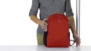 Pacsafe Metrosafe LS350 RFID Blocking AntiTheft 133” Laptop 15L Backpack  wwwbagworldcomau [upl. by Euqinad]