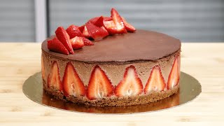 Recette du Fraisier au Chocolat Légère et Savoureuse [upl. by Thacher]