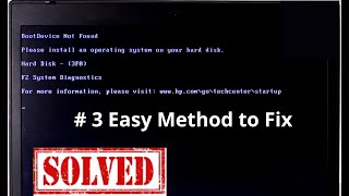 3 Method How to Fix 3F0 boot device not found or hard drive error [upl. by Mei]