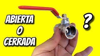 SUPER TIP Como Saber Si La Llave Está ABIERTA o CERRADA [upl. by Ennaul225]