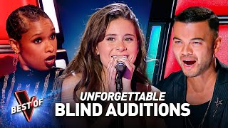 ONE HOUR of UNFORGETTABLE Blind Auditions on The Voice [upl. by Worsham]