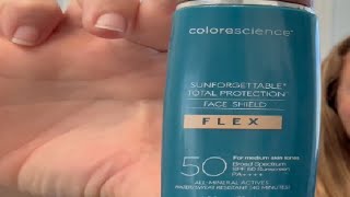 Colorescience Total Protection Face Shield Flex SPF 50 Review [upl. by Boykins]