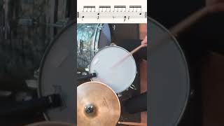 displacement drumbeat drums beat lesson drummer learning beats drumming education groove [upl. by Laundes]