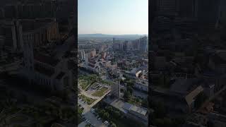 Drone Footage of Prishtina Kosovo Instagramomarelshendidi travel vlogs daily dronevideo city [upl. by Hgiel]