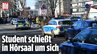 Amoklauf an Uni Heidelberg Täter tot mehrere Opfer erliegen Verletzungen [upl. by Kameko345]