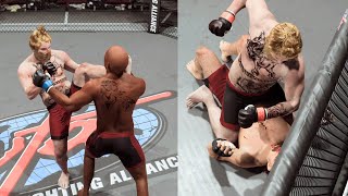 UFC 5 HW Career Mode Episode 4  MOST AKWARD STYLE WFA FIGHTERBRUTAL GROUND BEATDOWN [upl. by Nitnelav591]