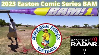 2023 Easton Comic Series BAM Slowpitch Softball Bat Review  Average Dudes Softball [upl. by Aibar896]