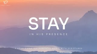 Stay In His Presence 3 Hour Instrumental Soaking Worship  Prayer amp Meditation Music [upl. by Anastos812]