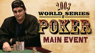 WSOP 2003 Main Event  Day 2 with Phil Hellmuth amp Sam Grizzle [upl. by Farr515]