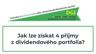 Jak lze získat 4 příjmy z dividendového portfolia [upl. by Oiram]